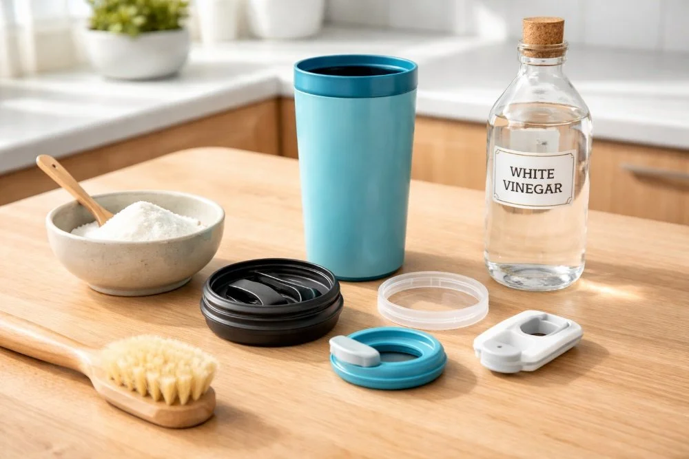 Clean Travel Mug Lids